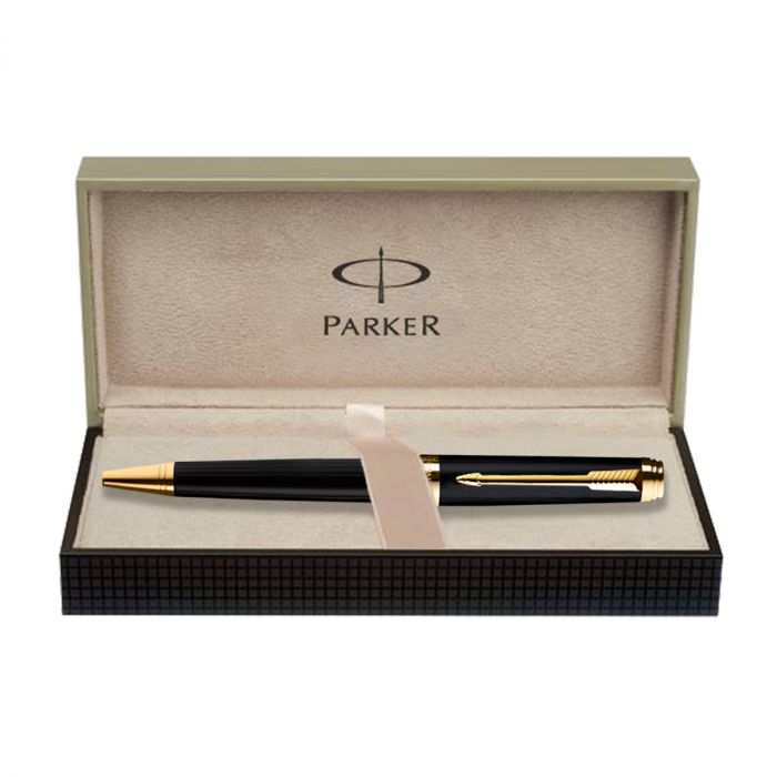 Parker Ambient Laque Black Gold Trim Ball Pen  main product photo