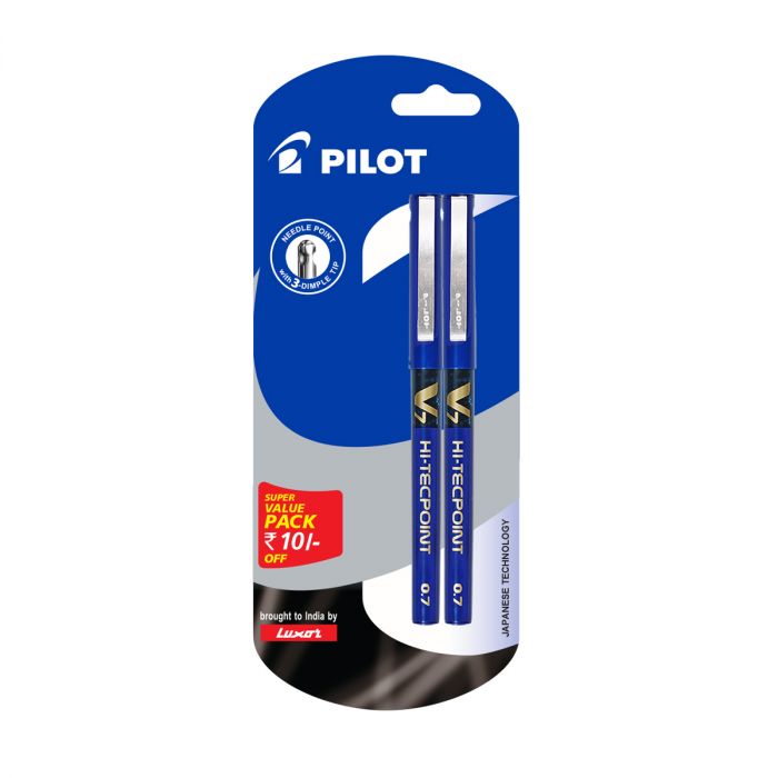 Pilot V7 Pack Of 2 Blue Pen main product photo