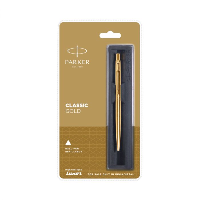 Parker Classic Stainless Steel Gold Ball Pen main product photo