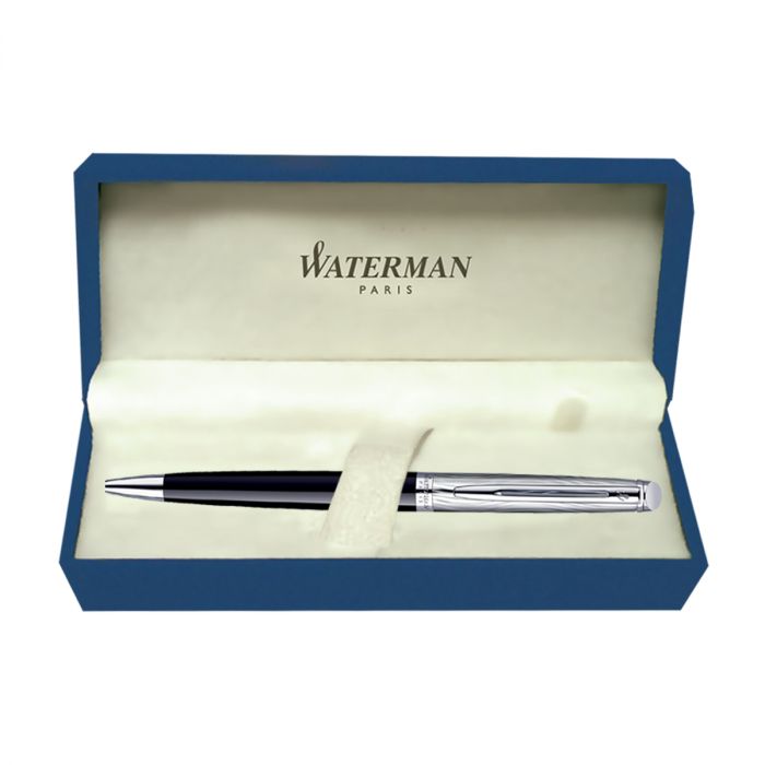 Waterman Hemisphere Dlx Black Chrome Trim  Ball Pen main product photo