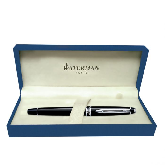 Waterman Expert Black Chrome Trim  Fountain Pen( Fine Nib) main product photo