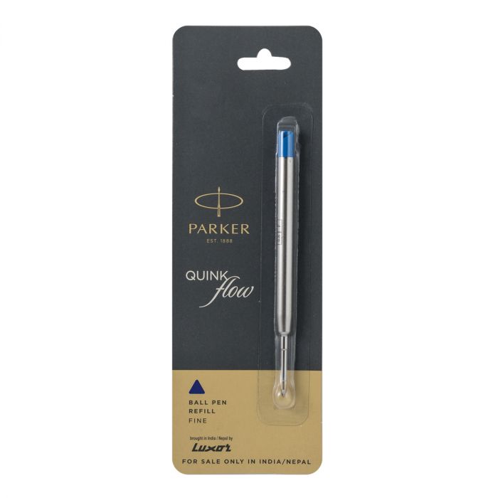 Parker Quink Flow Ball Pen Refill Blue Ink Color Fine Tip main product photo