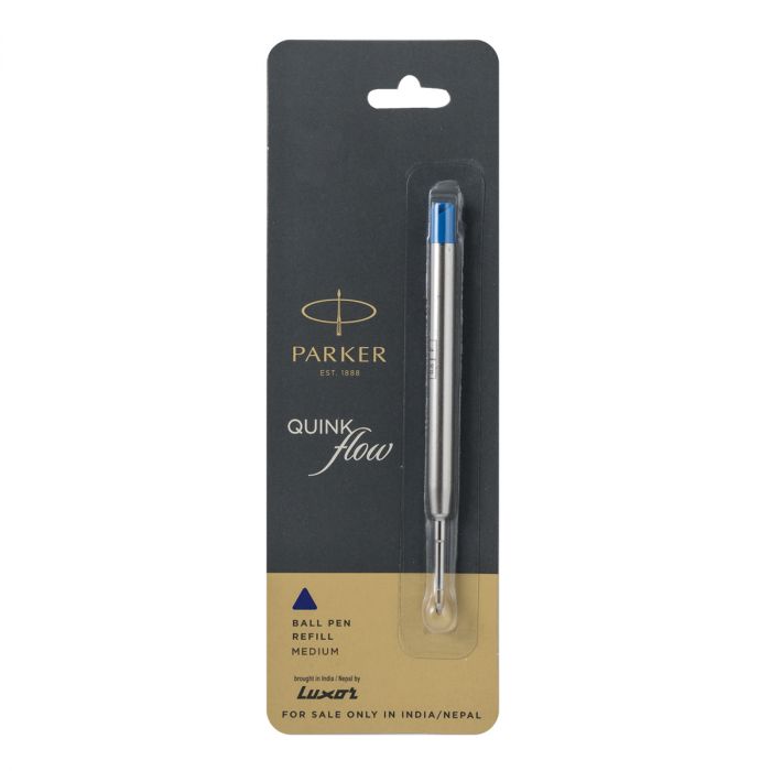 Parker Quink Flow Ball Pen Refill Blue Ink Color Medium Tip main product photo
