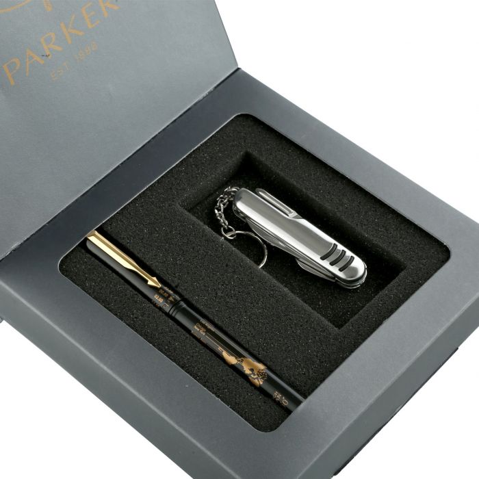 Parker Beta Millennium Gold Trim Ball Pen With Swiss Knife main product photo
