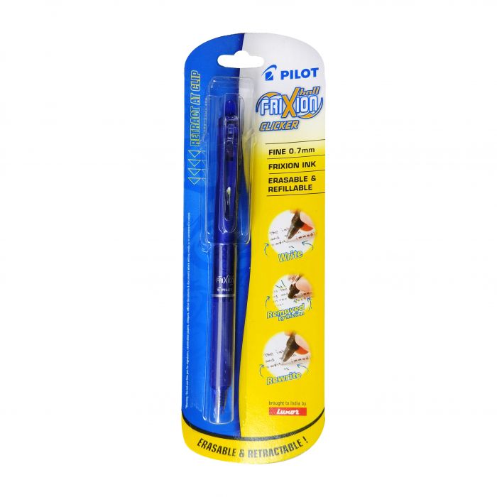 Pilot Frixion Clicker Roller Pen Blue main product photo