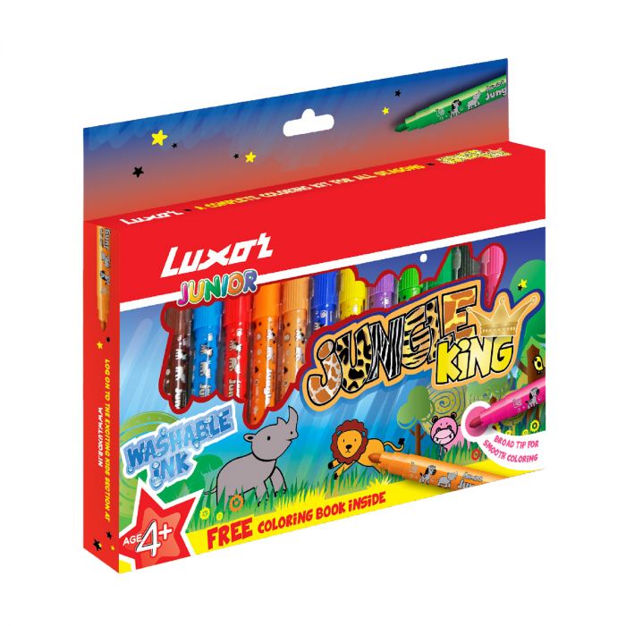 Luxor Jungle King 12 Color Pens main product photo