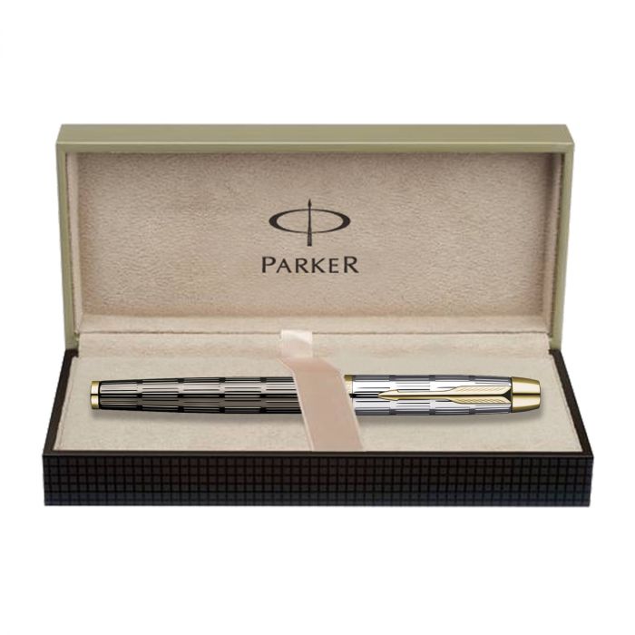Parker Odyssey Twin Chiselled Gold Trim Fountain Pen main product photo