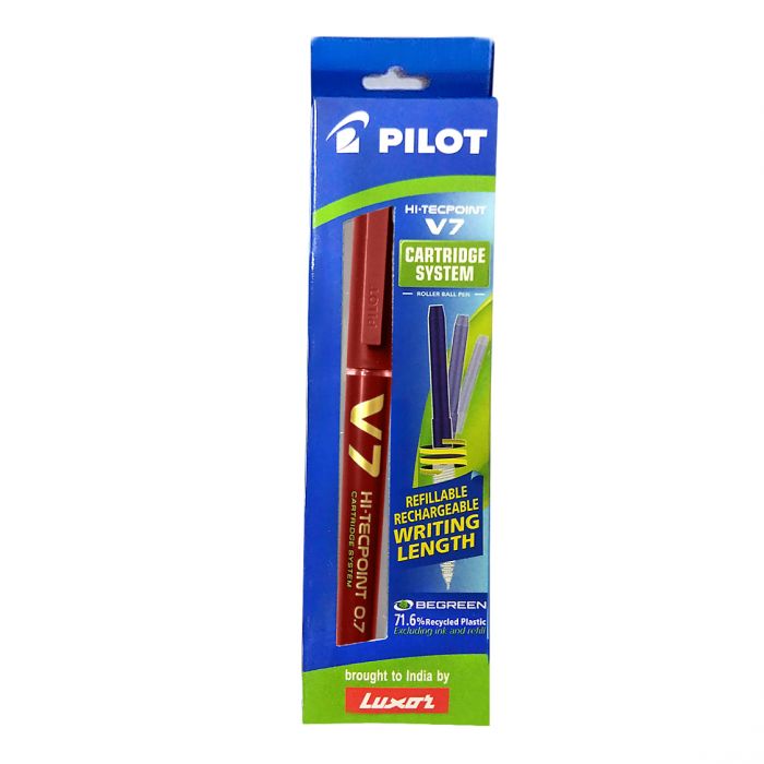 Pilot V-7 Cartridge Pen -Red main product photo