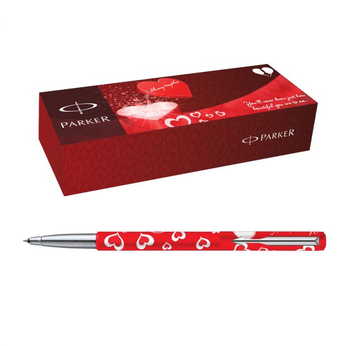 Parker Vector Love Special Edition Chrome Trim Roller Ball Pen main product photo