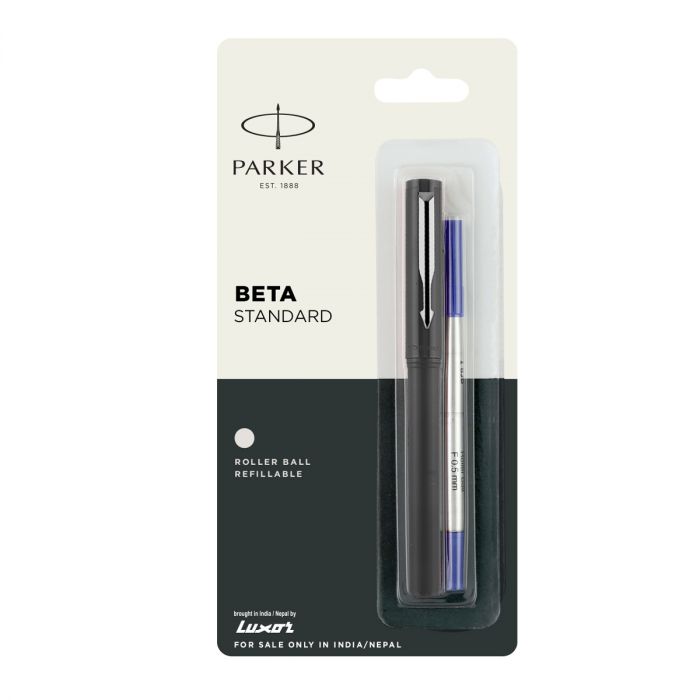 Parker Beta Standard Roller Ball Pen  Chrome Trim Dark Grey main product photo