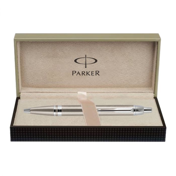 Parker Odyssey Brushed Metal Chrome Trim Ball Pen main product photo