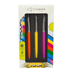 Parker Jotter Ball Pen Combo Set (Orange,Purple,Yellow)
