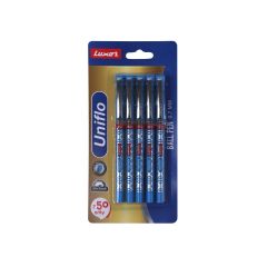 Luxor Uniflo Pen combo with Executive Regular Notebook Unruled 300 Pages (Black)