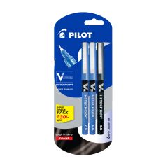 Pilot V5 Pen 2 Blue + 1 Black