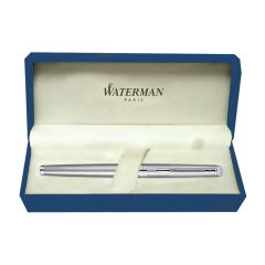 Waterman Hemisphere  Stainless Steel  Chrome Trim  Roller Ball Pen