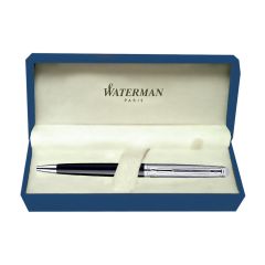 Waterman Hemisphere Dlx Black Chrome Trim  Ball Pen