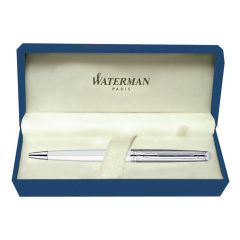Waterman Hemisphere Dlx White Chrome Trim  Ball Pen