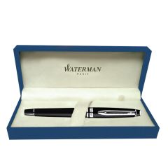 Waterman Expert Matte Black Chrome Trim  Fountain Pen Medium Nib