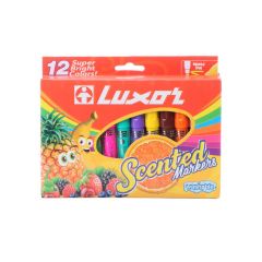 Luxor Assorted Marker Set - Versatile & High Quality, for School, Home or Office (Pack of 12)