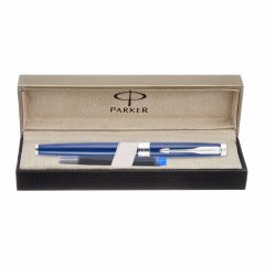 Parker Aster Matte Blue Chrome Trim Fountain Pen
