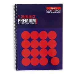 Luxor 1 Subject Spiral Premium Exercise Notebook, Single Ruled - (21cm x 29.7cm), 160 Pages-STANDOUT