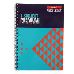 Luxor 1 Subject Spiral Premium Exercise Notebook, Single Ruled - (21cm x 29.7cm), 160 Pages-PYRAMID
