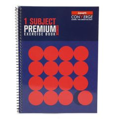 Luxor 1 Subject Spiral Premium Exercise Notebook, Single Ruled - (18cm x 24cm), 180 Pages- Standout