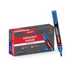 Luxor Refillable Permanent Marker - Blue - Box Of 10