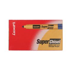 Luxor Super Chisel Marker - Black - (Pack Of 10)