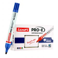Luxor Pro-E Refillable White Board Marker - Blue - Box Of 10