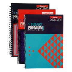 Luxor 1 Subject Spiral Premium Exercise Notebook, Single Ruled - (21cm X 29.7cm), 160 Pages, Pack of 3