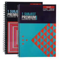 Luxor 1 Subject Spiral Premium Exercise Notebook, Single Ruled - (21cm X 29.7cm), 160 Pages, Pack of 2
