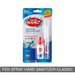 Pen Sanitizer Spray with Refill bottle 
10 ml + 20 ml 
Classic