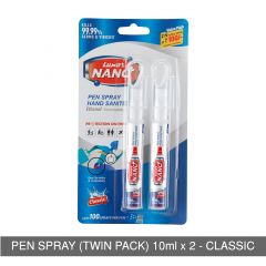 Pen Sanitizer Spray Twin Pack , Classic- (10 ml + 10ml )