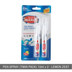 Pen Sanitizer SprayTwin Pack , Lemon Zest- (10 ml + 10ml )