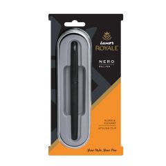 Luxor Royale Nero Matte Black body, lacque black trim Ball Pen