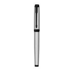 Parker Ambient Dark Grey Black Metal Trim Roller Ball Pen, Ideal for Office Professionals and College Students, Premium Writing Experience