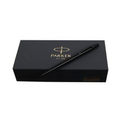 Parker Insignia Matte Black Metal Trim Ball Pen, Perfect for Office Professionals, College Students, and Individual Use, Stylish and Reliable Writing Instrument