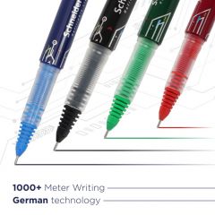 Luxor LX-Max Needle Tip Pens, Assorted Pack of 4 + 1 Refill, Suitable for Diverse Writing Needs