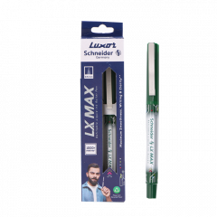 Luxor LX MAX Cone Tip Roller Ball pen - Green color  