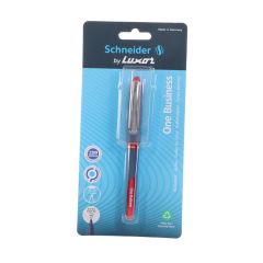 Schneider by Luxor One Business Roller Ball Pen - Red, Elegant & Smooth Writing