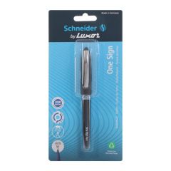 Schneider by Luxor One Sign Roller Ball Pen - Black, Ideal for Official Signatures & Documents