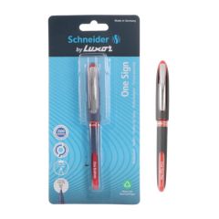 Schneider by Luxor One Sign Roller Ball Pen - Red, Signature Pen with Vibrant Ink