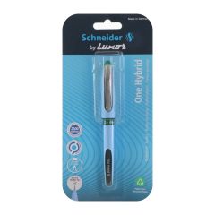 Schneider by Luxor One Hybrid Needle Tip 0.3 Roller Ball Pen - Green, Smooth Ink Flow