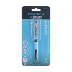 Schneider by  Luxor One Hybrid Needle Tip 0.5 Roller Ball Pen - Black, Premium Ink For Consistent Writing