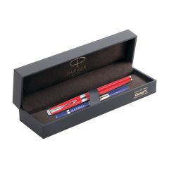 Parker Aster Matte Red Chrome Trim Roller Ball Pen